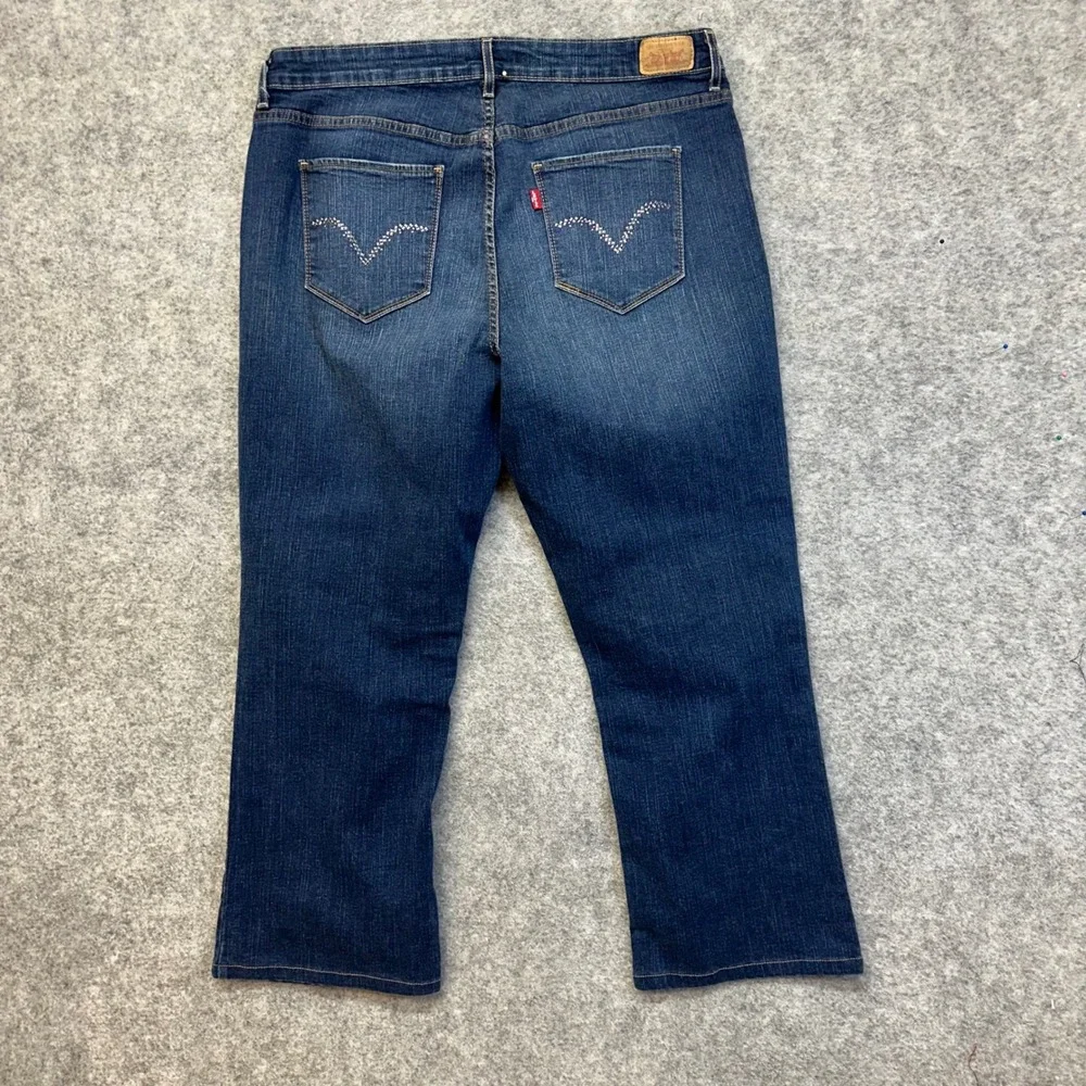 Levi Strauss & Co Studded Jeans‎ Mens 34x36 Blue Excellent Straight Leg Denim